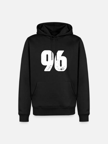 96 Number jersey - Men’s Premium Organic Hoodie - black
