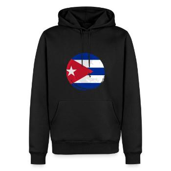Cuba Flag Caraïbes Vacances Cuba Voyage La Havane - Sweat à capuche Premium bio Homme - noir - Devant - Nico (187cm)