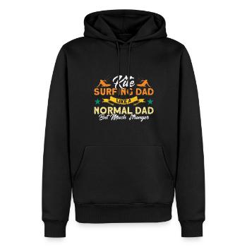 Kiteboarder Kitesurf Papa Seulement plus fort - Sweat à capuche Premium bio Homme - noir - Devant - Nico (187cm)