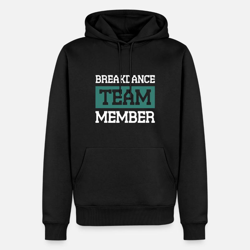 Équipe de breakdance - Sweat à capuche Premium bio Homme - noir