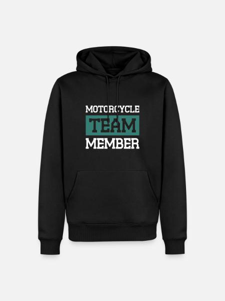 Motorcycle Team - Männer Premium Bio Hoodie - Schwarz