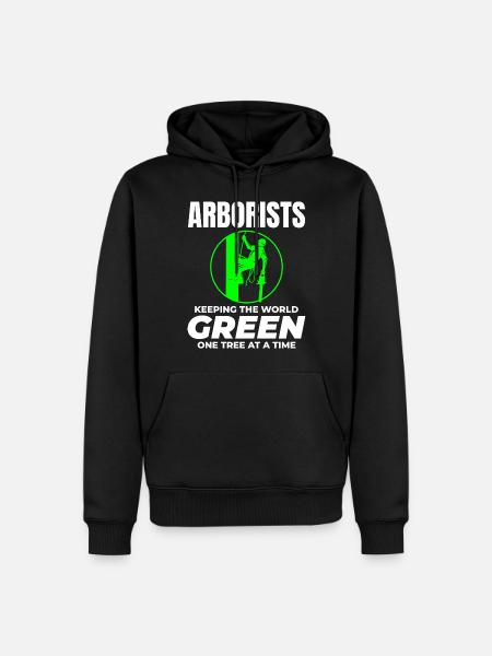 Baumpfleger Baumchirurg Kletterer Klettertrimmer - Männer Premium Bio Hoodie - Schwarz