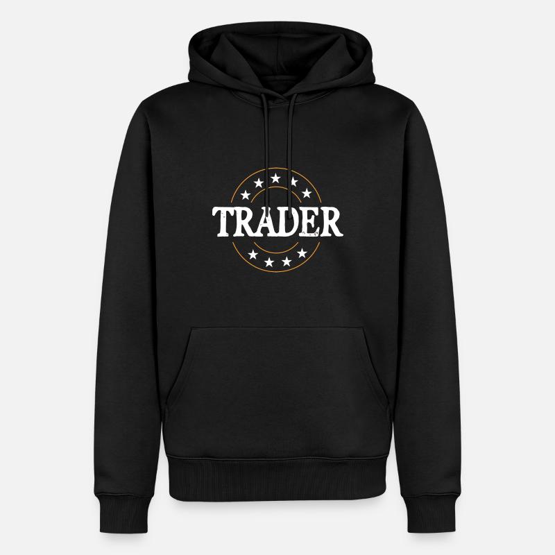 Trader Beruf - Männer Premium Bio Hoodie - Schwarz