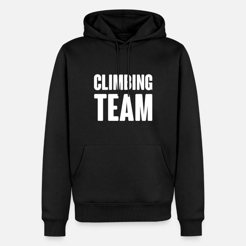 Équipe d’escalade - Sweat à capuche Premium bio Homme - noir