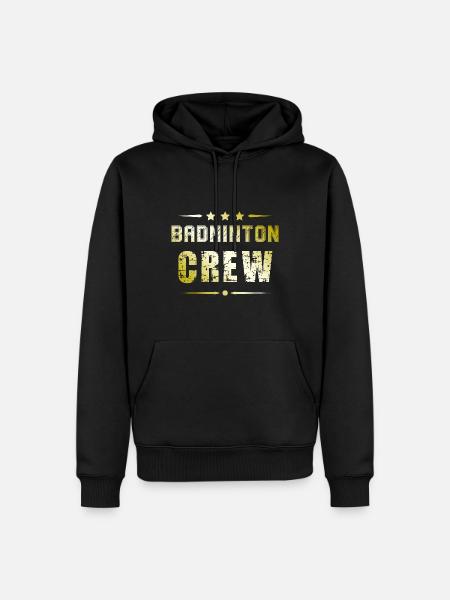 Badminton Crew - Men’s Premium Organic Hoodie - black