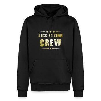 Kickboxing Crew - Männer Premium Bio Hoodie - Schwarz - Vorne - Nico (187cm)