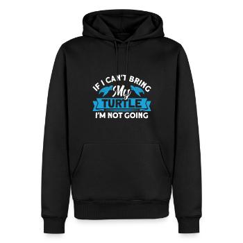 Élevage de tortues Amoureux des tortues de la mer - Sweat à capuche Premium bio Homme - noir - Devant - Nico (187cm)