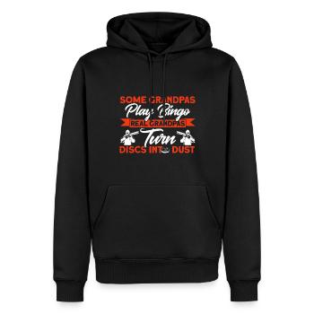 Club de tir Sports de tir Tir au pigeon d’argile Cadeau - Sweat à capuche Premium bio Homme - noir - Devant - Nico (187cm)
