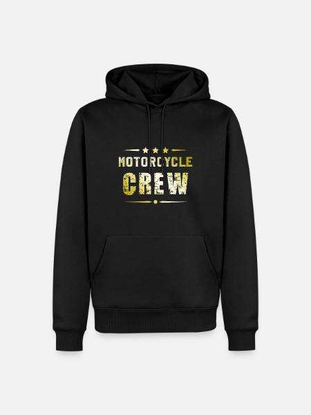 Motorcycle Crew - Men’s Premium Organic Hoodie - black