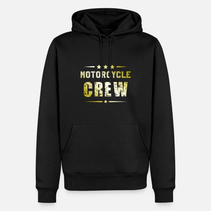 Équipage de moto - Sweat à capuche Premium bio Homme - noir
