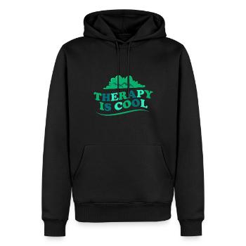 Mental Health Bewusstsein Gesundheit Support - Männer Premium Bio Hoodie - Schwarz - Vorne - Nico (187cm)