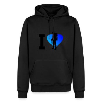 Women's Climbers Men's Bouldering Climbers - Men’s Premium Organic Hoodie - black - Front - Nico (187cm)