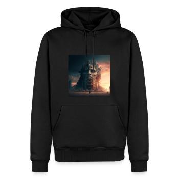 apocalypse - Sweat à capuche Premium bio Homme - noir - Devant - Nico (187cm)