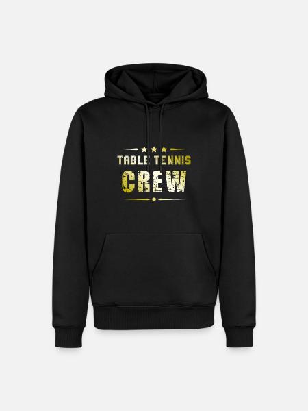 Table Tennis Crew - Männer Premium Bio Hoodie - Schwarz