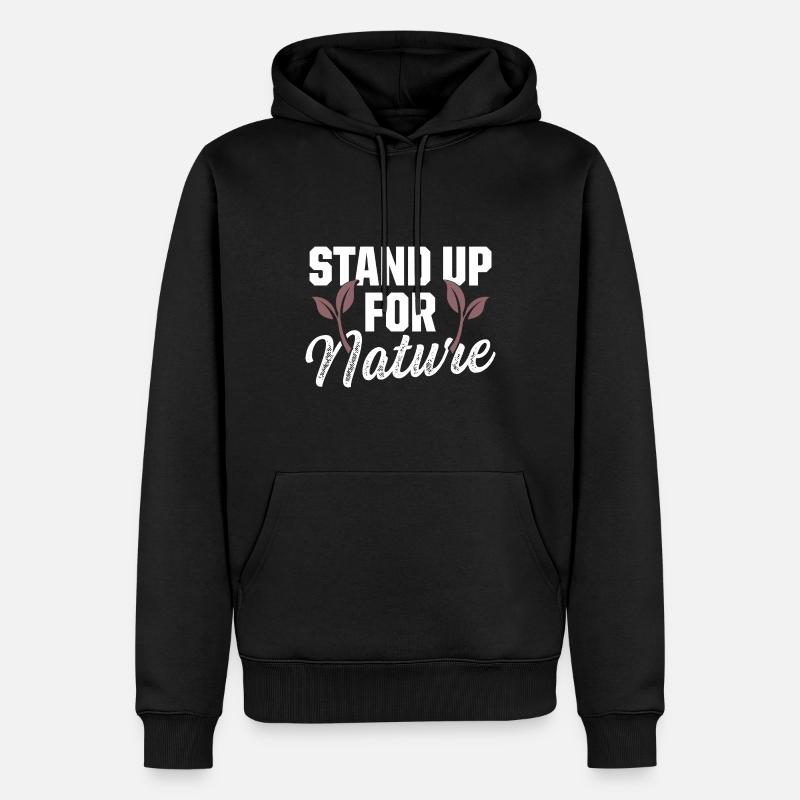 nature protection de l’environnement - Sweat à capuche Premium bio Homme - noir