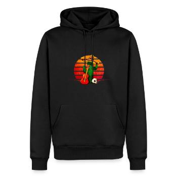 Cactus - Sweat à capuche Premium bio Homme - noir - Devant - Nico (187cm)