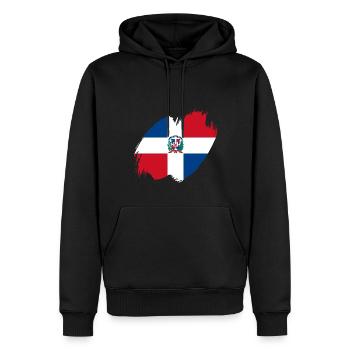 Dominican Republic Flag Dom Rep Flag Trip - Men’s Premium Organic Hoodie - black - Front - Nico (187cm)
