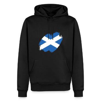 Schottland Flagge Schottische Fahne Alba GB UK - Männer Premium Bio Hoodie - Schwarz - Vorne - Nico (187cm)