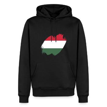 Ungarn Flagge Ungarische Fahne Balaton Hungary - Männer Premium Bio Hoodie - Schwarz - Vorne - Nico (187cm)