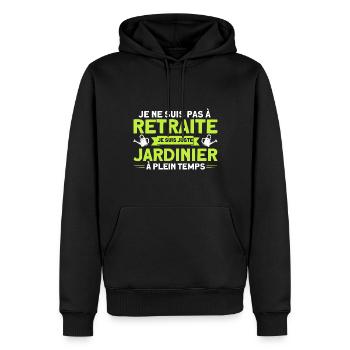 Garten Schrebergarten Gartenarbeit Geschenk - Männer Premium Bio Hoodie - Schwarz - Vorne - Nico (187cm)