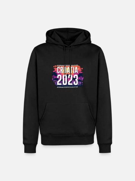 Croatia 2023 - Men’s Premium Organic Hoodie - black