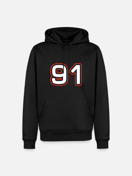 91 Number Symbol - Men’s Premium Organic Hoodie - black