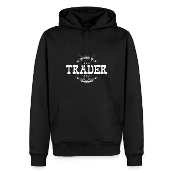 Trader Beruf - Männer Premium Bio Hoodie - Schwarz - Vorne - Nico (187cm)