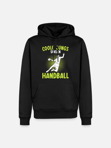 Handball Geschenk für Handballer Handballspieler - Männer Premium Bio Hoodie - Schwarz