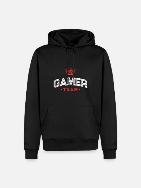 L’équipe des joueurs - Sweat à capuche Premium bio Homme - noir