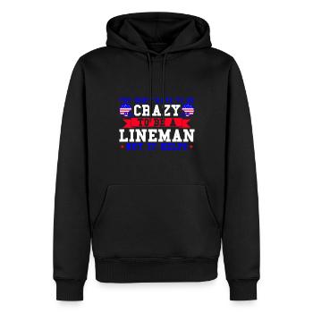 American Football Mannschaft American Football Foo - Männer Premium Bio Hoodie - Schwarz - Vorne - Nico (187cm)
