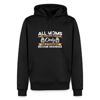 Nur die Stärksten Mutter & Großmutter Geschenk - Männer Premium Bio Hoodie - Schwarz - Vorne - Nico (187cm)