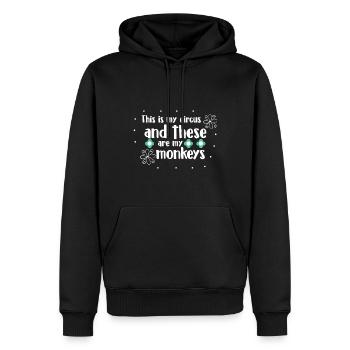 Mama Muttertag Geschenkidee Schwanger - Männer Premium Bio Hoodie - Schwarz - Vorne - Nico (187cm)