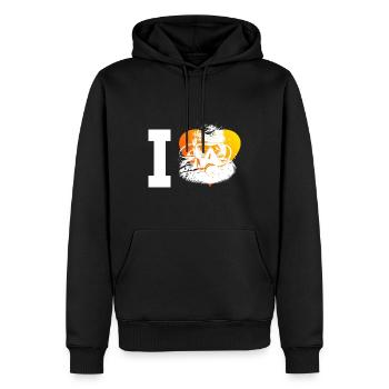 Plongée Libre Plongée Plongeuse Femme Plongée Sous-marine - Sweat à capuche Premium bio Homme - noir - Devant - Nico (187cm)