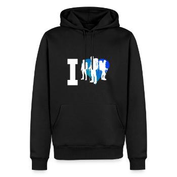 Grimpeur Escalade Hommes Bloc - Sweat à capuche Premium bio Homme - noir - Devant - Nico (187cm)
