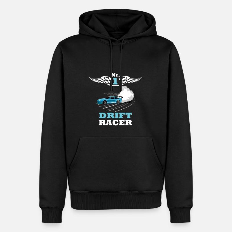 Nr 1 Drift Racer - Männer Premium Bio Hoodie - Schwarz