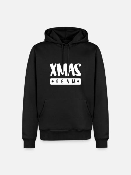 Xmas Team - Männer Premium Bio Hoodie - Schwarz