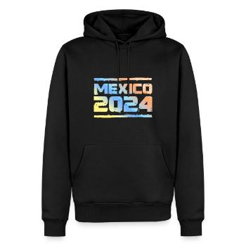 Mexiko 2024 Bunt - Männer Premium Bio Hoodie - Schwarz - Vorne - Nico (187cm)