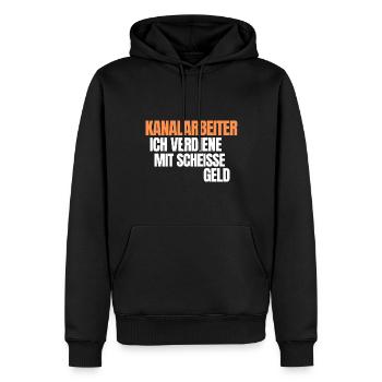 Kanalreiniger Abwasserspezialist Rohrreiniger - Männer Premium Bio Hoodie - Schwarz - Vorne - Nico (187cm)