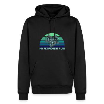 Élevage de tortues Tortues marines Tortues - Sweat à capuche Premium bio Homme - noir - Devant - Nico (187cm)