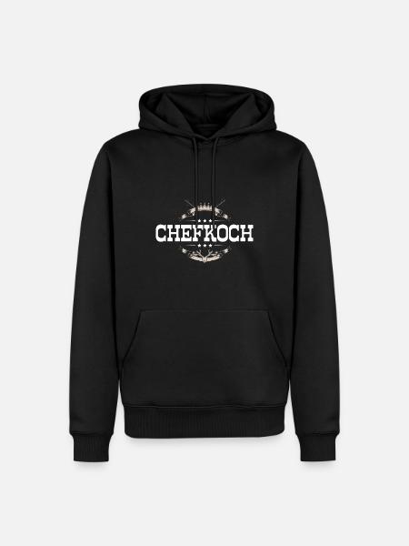 Chefkoch Kochen - Männer Premium Bio Hoodie - Schwarz