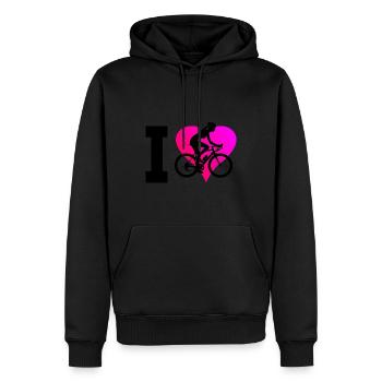 Herren Fahrradfahren Radfahren Mtb Radfahrer - Männer Premium Bio Hoodie - Schwarz - Vorne - Nico (187cm)