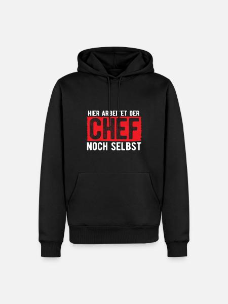 Chef Geschenk Spruch - Männer Premium Bio Hoodie - Schwarz