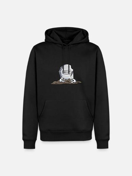 Grabstein - Männer Premium Bio Hoodie - Schwarz