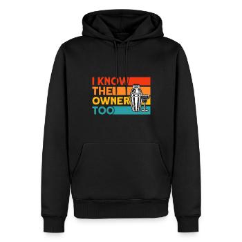 Barkeeper Kellner Service Geschenk - Männer Premium Bio Hoodie - Schwarz - Vorne - Nico (187cm)