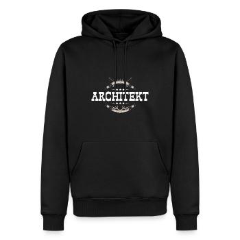 Architekt Beruf - Männer Premium Bio Hoodie - Schwarz - Vorne - Nico (187cm)