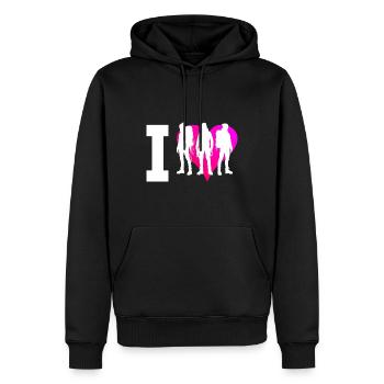 Herren Kletterer Klettern Climbing Bouldering - Männer Premium Bio Hoodie - Schwarz - Vorne - Nico (187cm)