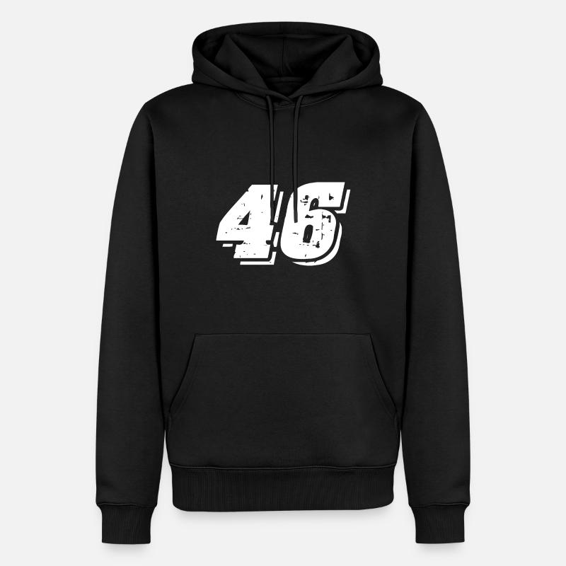 46 Symbole numérique - Sweat à capuche Premium bio Homme - noir