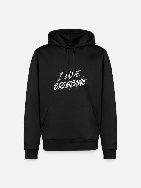 I Love Brisbane - Men’s Premium Organic Hoodie - black