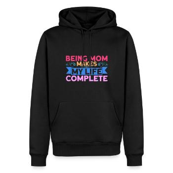 Mutter Mama Großmutter Geschenk - Männer Premium Bio Hoodie - Schwarz - Vorne - Nico (187cm)