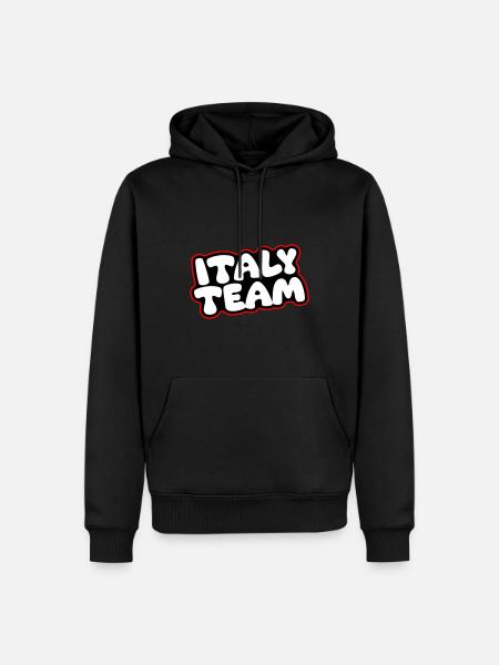 Italy Team - Men’s Premium Organic Hoodie - black